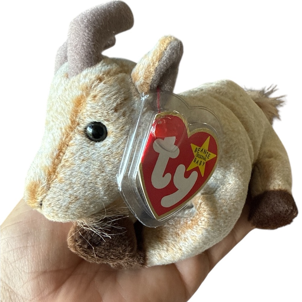 Goatie the Goat TY Beanie Baby 1998 – Vintage Plush with Tag